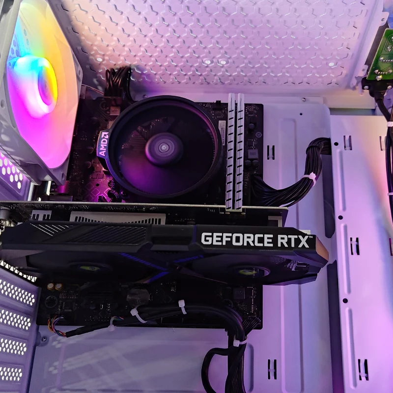 Alpha Hermes White Desktop Gaming PC | AMD Ryzen 5 5500-GT | 16GB (2x8GB) RAM | 512GB SSD | RTX 3050 | Windows 11 Pro