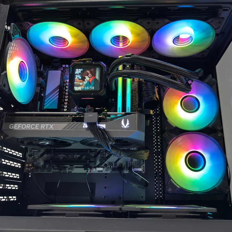 Optima Dynamic Mini Black Desktop Gaming PC | AMD Ryzen 7 9700X | 32GB (2x16GB) RAM | 1TB SSD | RTX 5070 | Windows 11 Pro
