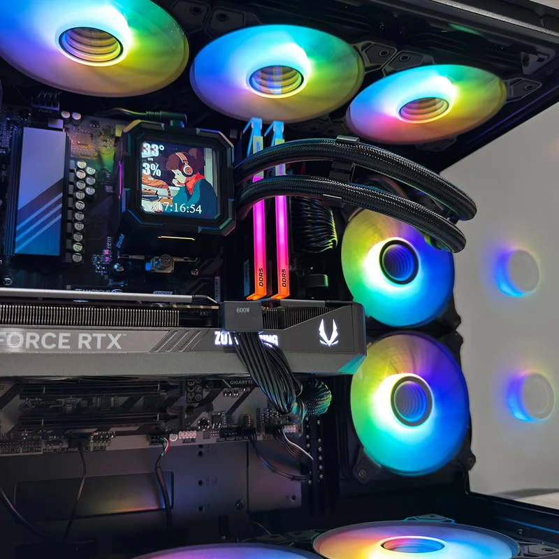 Optima Dynamic Mini Black Desktop Gaming PC | AMD Ryzen 7 9700X | 32GB (2x16GB) RAM | 1TB SSD | RTX 5070 | Windows 11 Pro