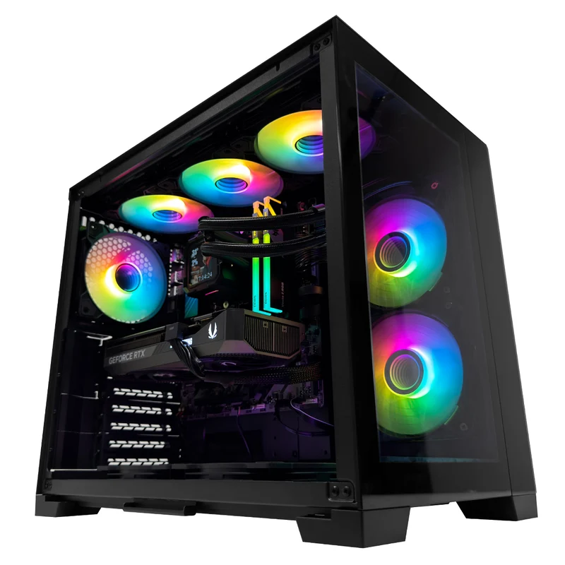 Optima Dynamic Mini Black Desktop Gaming PC | AMD Ryzen 7 9700X | 32GB (2x16GB) RAM | 1TB SSD | RTX 5070 | Windows 11 Pro