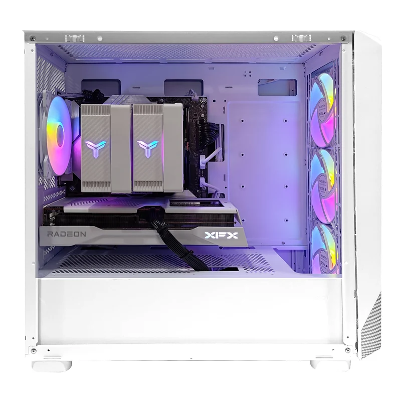 Aurora X5M White Desktop Gaming PC | AMD Ryzen 7 8700F | 16GB (2x8GB) RAM | 1TB SSD | RX 9060 XT | Windows 11 Pro