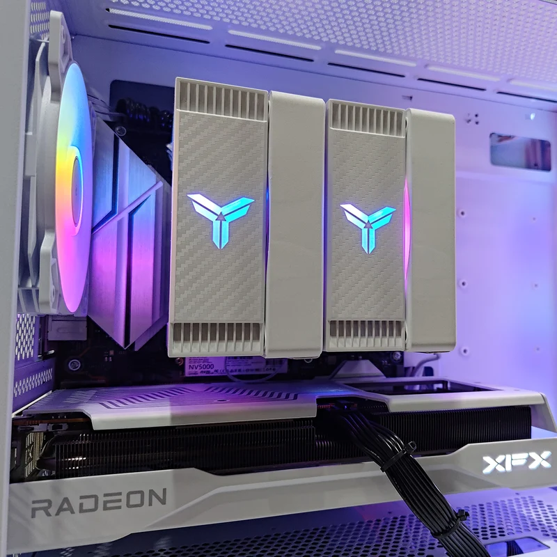 Aurora X5M White Desktop Gaming PC | AMD Ryzen 7 8700F | 16GB (2x8GB) RAM | 1TB SSD | RX 9060 XT | Windows 11 Pro