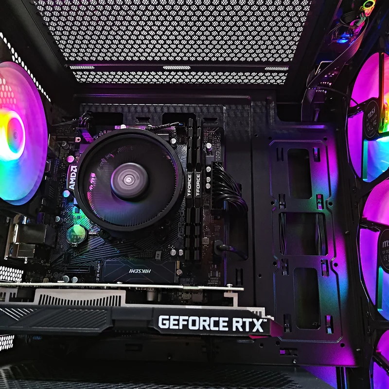 Alpha PRO Black Desktop Gaming PC | AMD Ryzen 5 5600 | 16GB (2x8GB) RAM | 512GB SSD | RTX 3050 | Windows 11 Pro
