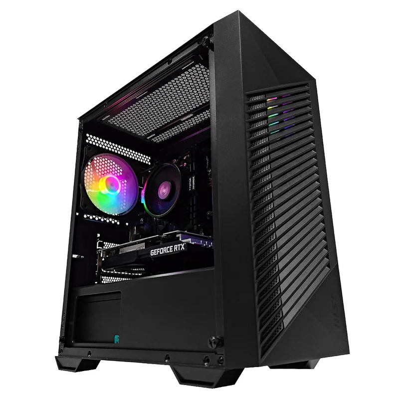 Alpha PRO Black Desktop Gaming PC | AMD Ryzen 5 5600 | 16GB (2x8GB) RAM | 512GB SSD | RTX 3050 | Windows 11 Pro