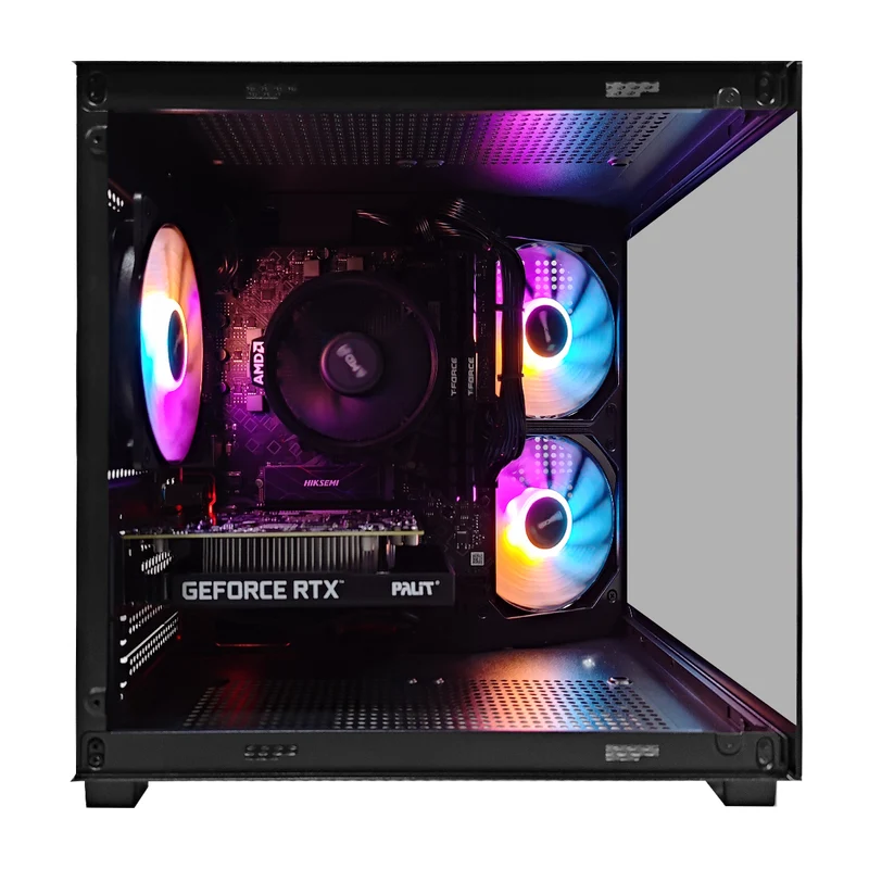 Alpha Apollo A275 Black Desktop Gaming PC | AMD Ryzen 5 5500 | 16GB (2x8GB) RAM | 512GB SSD | RTX 3050 | Windows 11 Pro