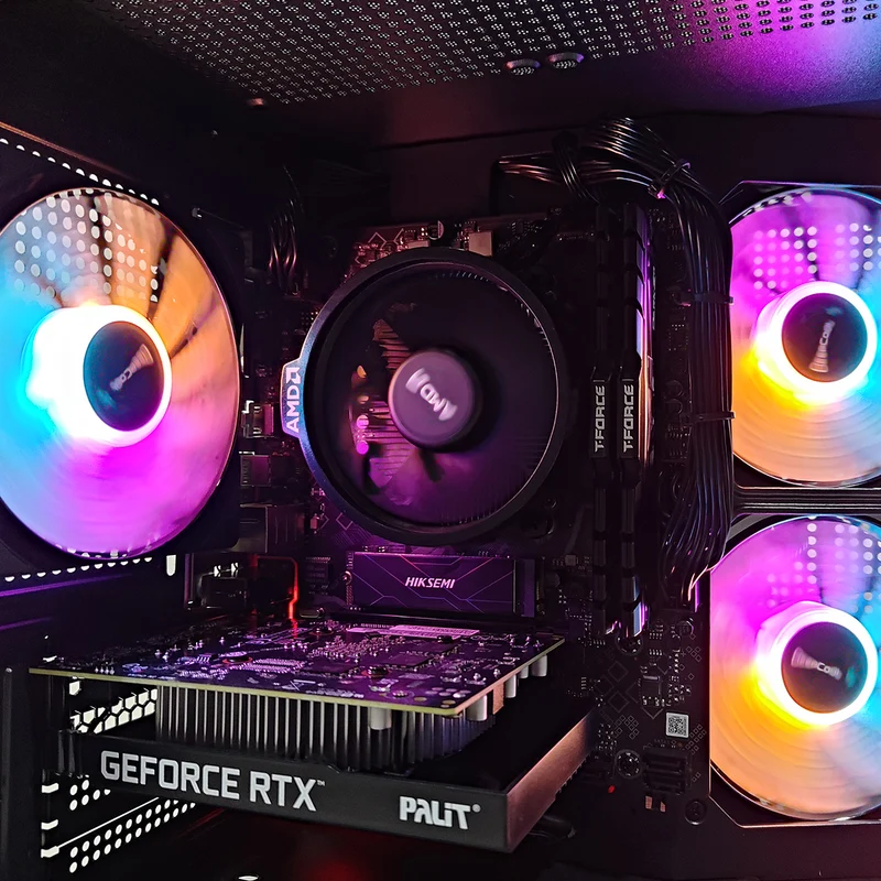 Alpha Apollo A275 Black Desktop Gaming PC | AMD Ryzen 5 5500 | 16GB (2x8GB) RAM | 512GB SSD | RTX 3050 | Windows 11 Pro