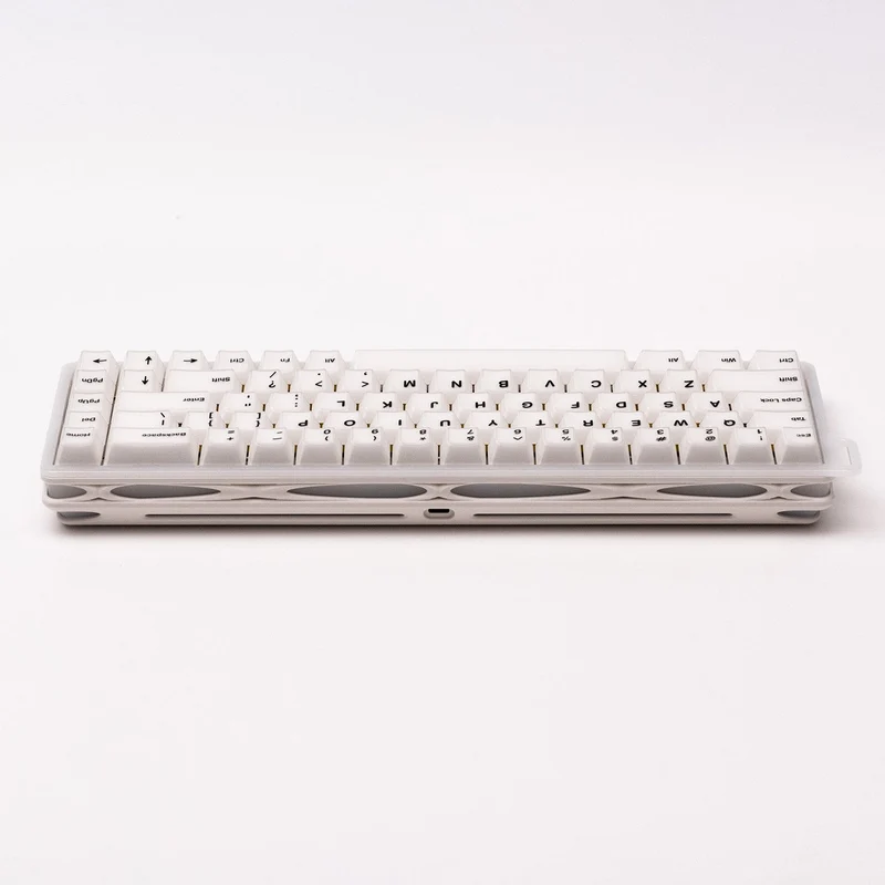 MonsGeek Verve 68 HE Wired RGB Magnetic Keyboard (Misty White) (Akko Flash Magnetic Switch) (101-VEVEB-000)
