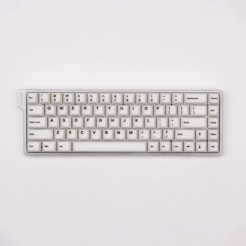 MonsGeek Verve 68 HE Wired RGB Magnetic Keyboard (Misty White) (Akko Flash Magnetic Switch) (101-VEVEB-000)
