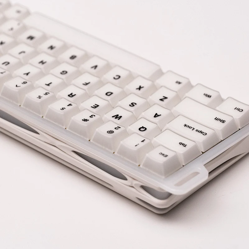 MonsGeek Verve 68 HE Wired RGB Magnetic Keyboard (Misty White) (Akko Flash Magnetic Switch) (101-VEVEB-000)