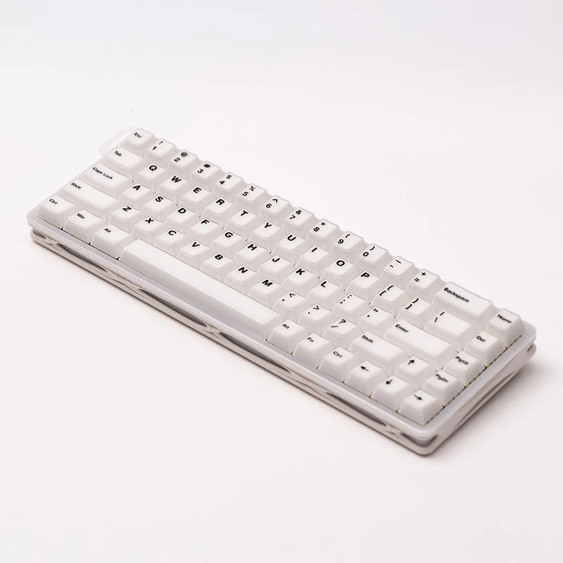 MonsGeek Verve 68 HE Wired RGB Magnetic Keyboard (Misty White) (Akko Flash Magnetic Switch) (101-VEVEB-000)