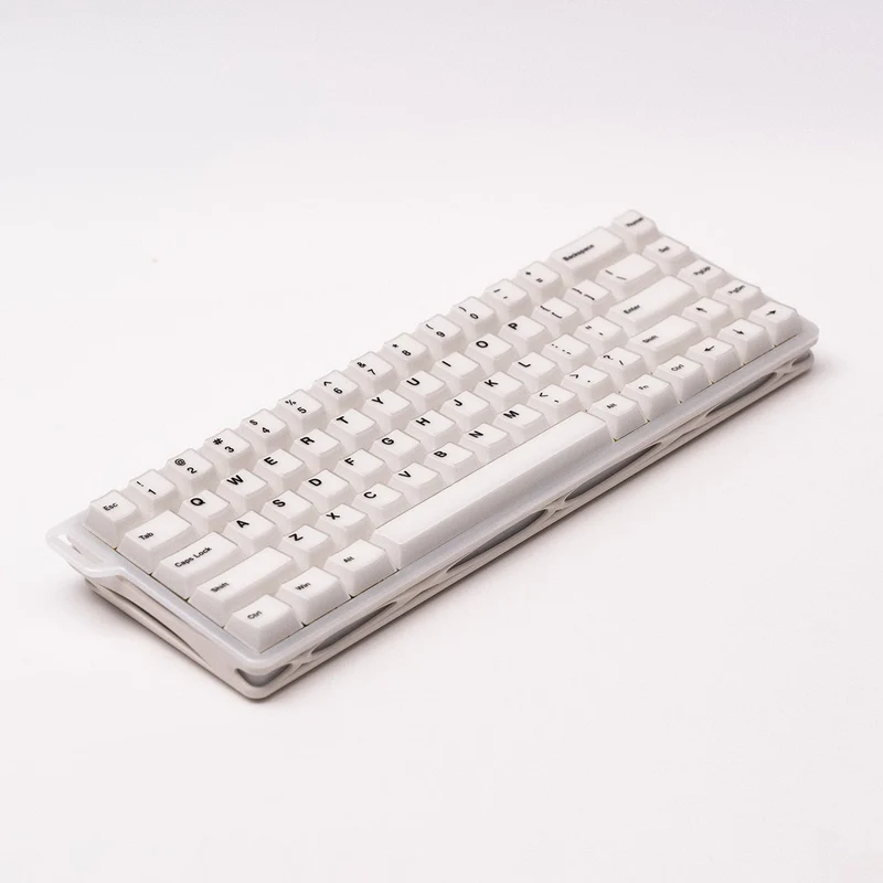 MonsGeek Verve 68 HE Wired RGB Magnetic Keyboard (Misty White) (Akko Flash Magnetic Switch) (101-VEVEB-000)