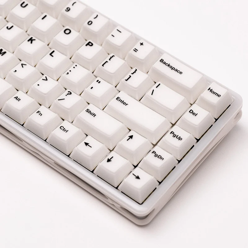 MonsGeek Verve 68 HE Wired RGB Magnetic Keyboard (Misty White) (Akko Flash Magnetic Switch) (101-VEVEB-000)
