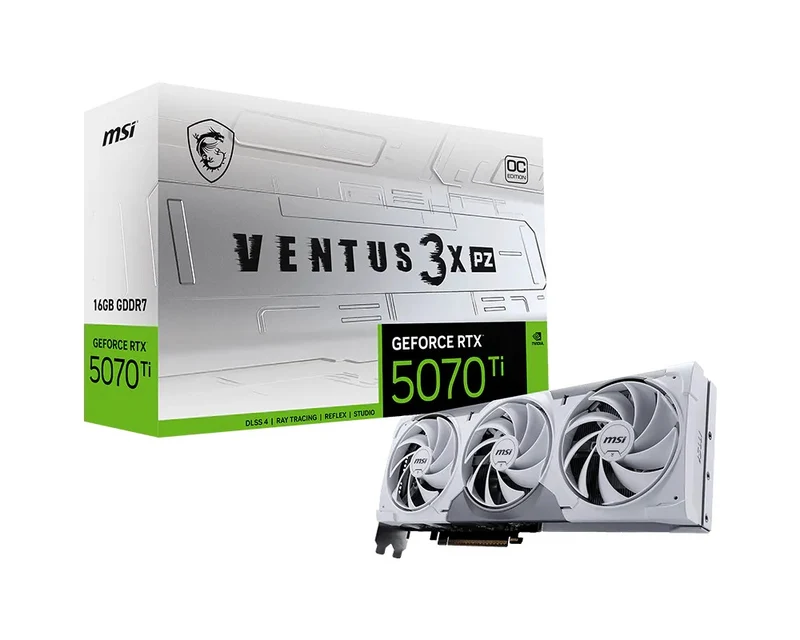 MSI GeForce RTX 5070 Ti 16GB OC VENTUS 3X PZ GDDR7 Graphics Card