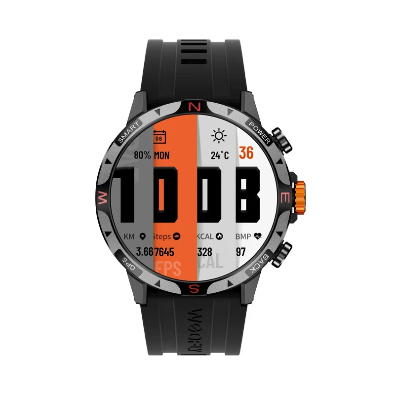 Weofly Conquer 2 Smartwatch (Black, Silver) (WFCQ712BL, WFCQ712SL)