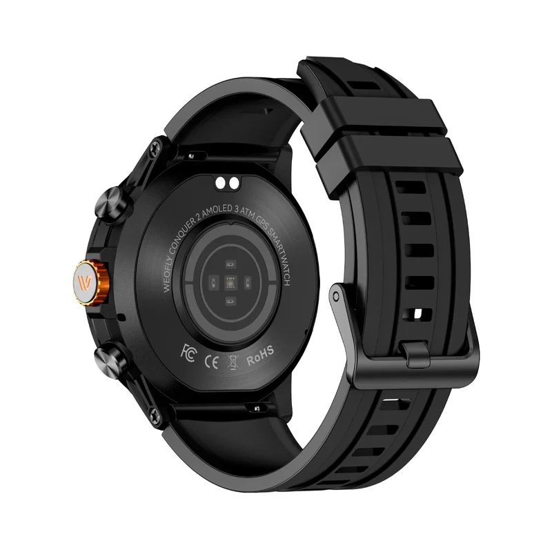 Weofly Conquer 2 Smartwatch (Black, Silver) (WFCQ712BL, WFCQ712SL)