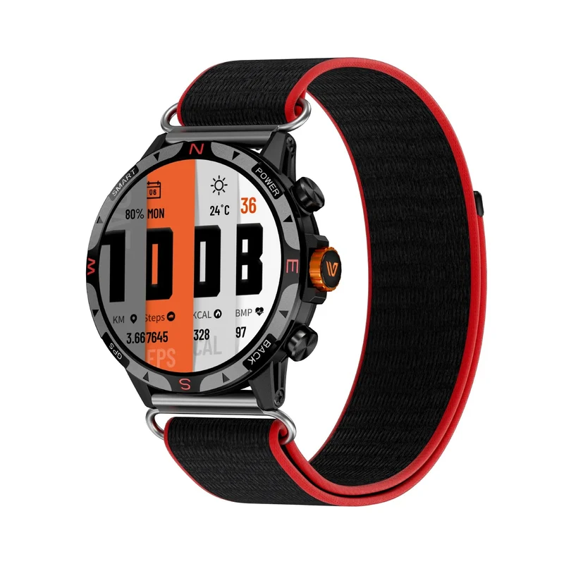 Weofly Conquer 2 Smartwatch (Black, Silver) (WFCQ712BL, WFCQ712SL)