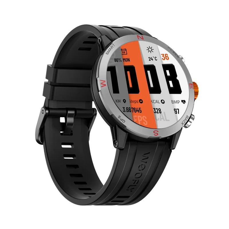Weofly Conquer 2 Smartwatch (Black, Silver) (WFCQ712BL, WFCQ712SL)