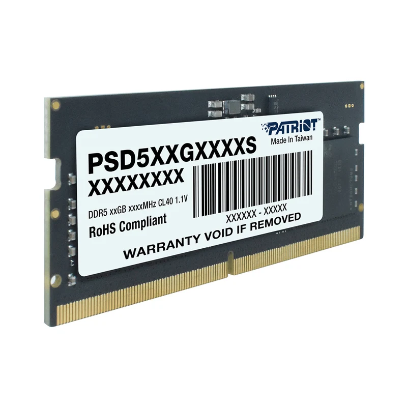 Patriot Signature Line 32GB (1x32GB) DDR5 5600MT/s CL46 SODIMM Memory (PSD532G56002S)