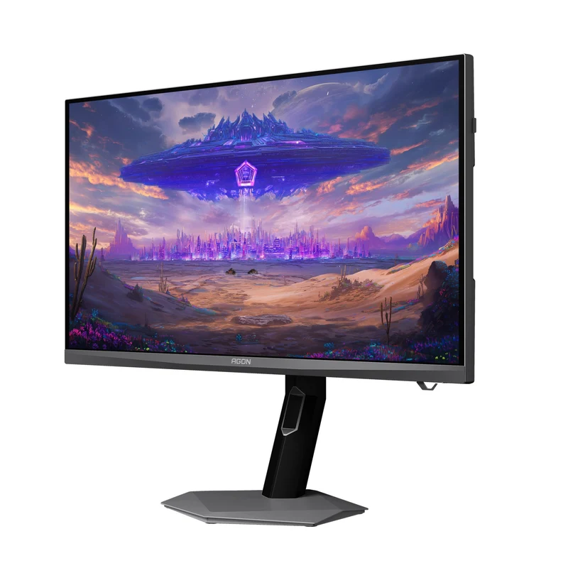 AOC Agon Pro AGP277QK/71 27" QHD (2560x1440) Dual Mode (QHD 540Hz or HD 1000Hz) 0.3ms MPRT/ 1ms GTG IPS Gaming Monitor with Tilt/ Height/ Swivel Adjustment (Mecha Gray/Black)