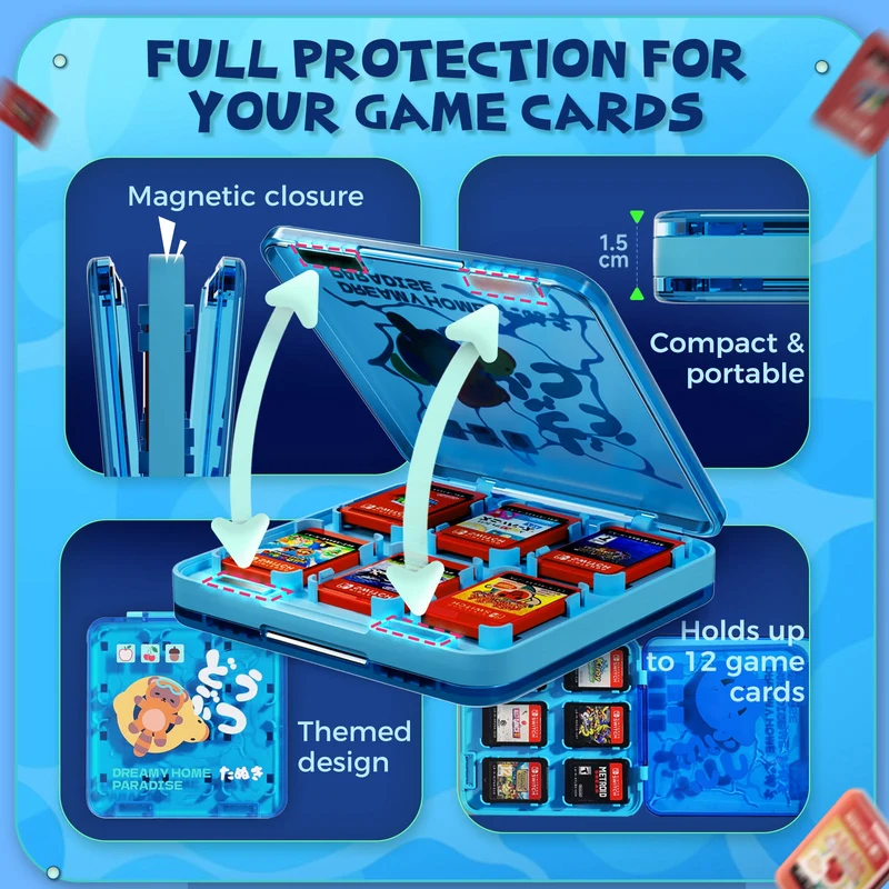 IINE Game Card Case Nintendo Switch / Nintendo Switch 2 (Dreamy Home Paradise) (L1266)