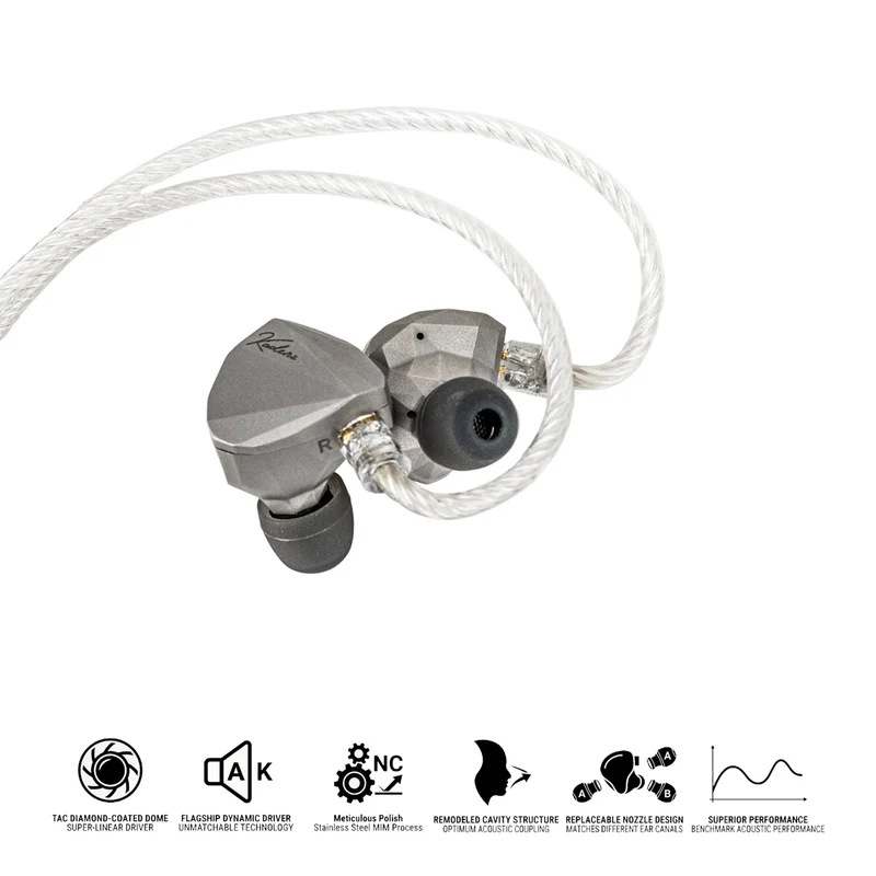 Moondrop Kadenz 10mm Dynamic Driver with 4.4 3.5mm USB-C Plug In-Ear Earphone