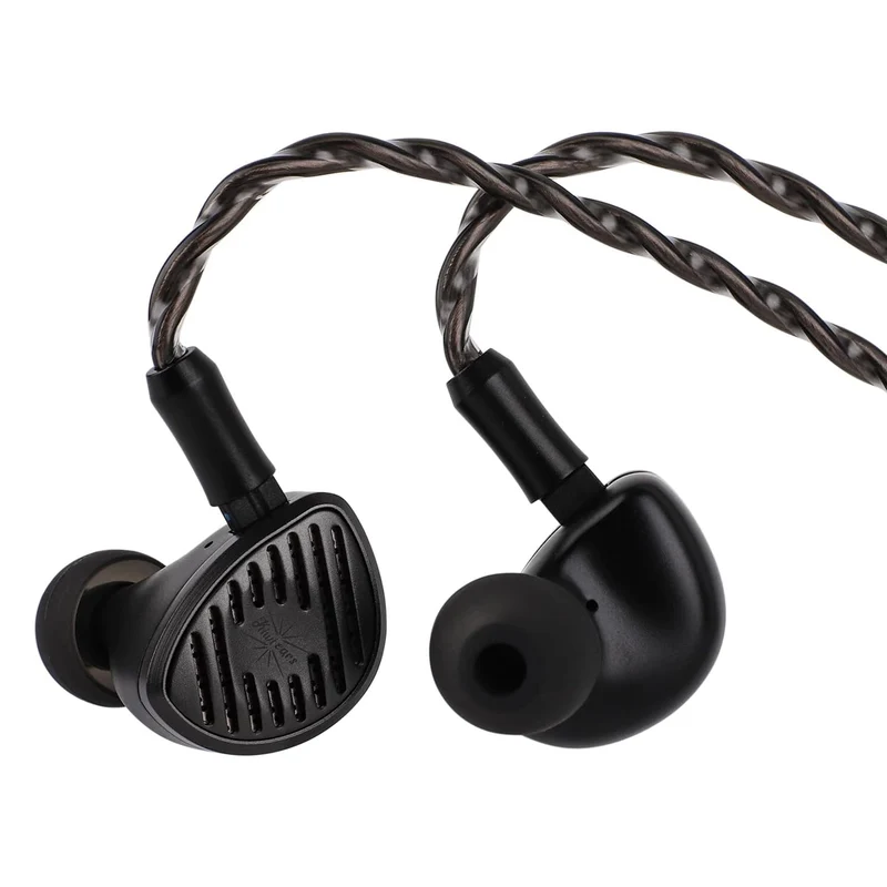 Kiwi Ears Septet 1DD + 4BA + 1 Planar + 1 PZT Quadbrid In-Ear Monitor, with Balance and Engaging Tuning, 3.5mm/4.4mm Modular Cable (Grey)
