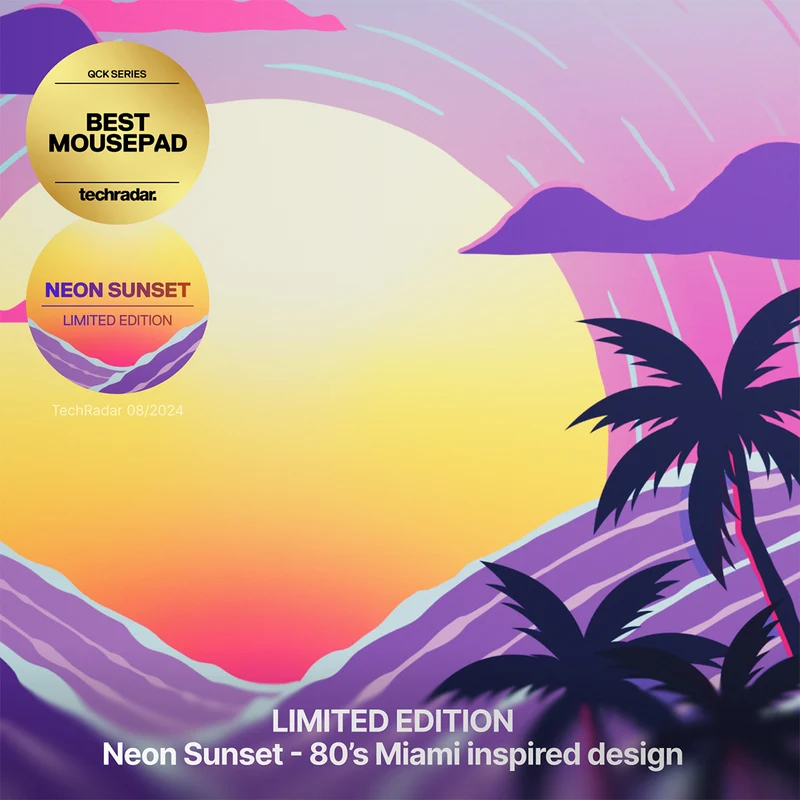 Steelseries QCK Cloth Mousepad (Neon Sunset) (L, XXL) (63474, 63472)