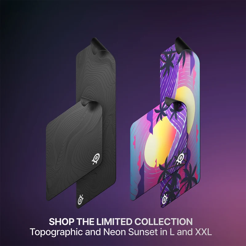 Steelseries QCK Cloth Mousepad (Neon Sunset) (L, XXL) (63474, 63472)