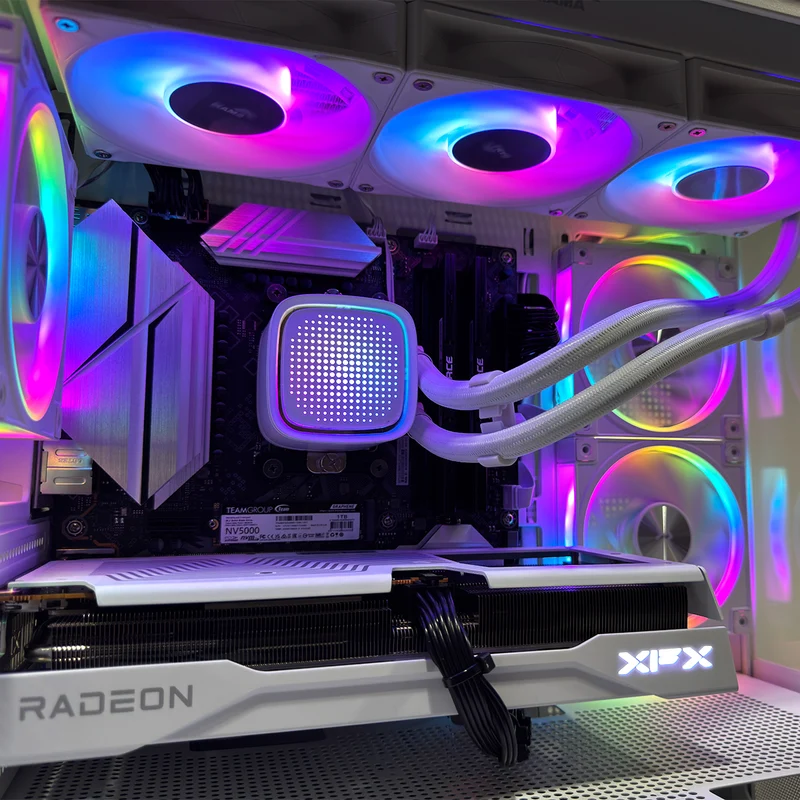 Aurora CG380F White Gaming PC Desktop Gaming PC | AMD Ryzen 7 8700F | 16GB (2x8GB) RAM | 1TB SSD | RX 9060 XT | Windows 11 Pro