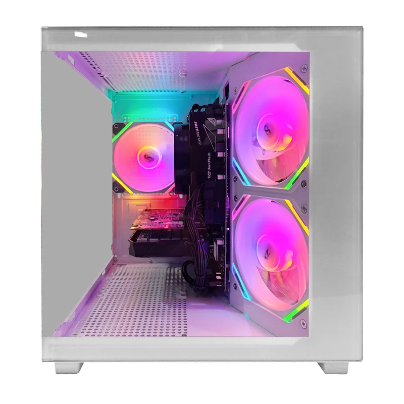 Alpha A275 White Desktop Gaming PC | AMD Ryzen 5 5500 | 16GB (2x8GB) RAM | 512GB SSD | RTX 3050 | Windows 11 Pro