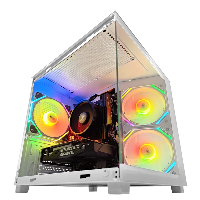 Alpha A275 White Desktop Gaming PC | AMD Ryzen 5 5500 | 16GB (2x8GB) RAM | 512GB SSD | RTX 3050 | Windows 11 Pro