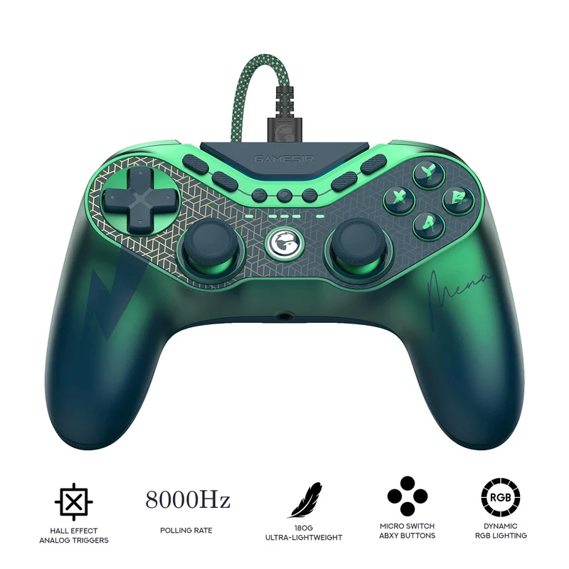 Gamesir Tarantula 8K PC Wired eSports Controller for PC (Green) (T3 CE)