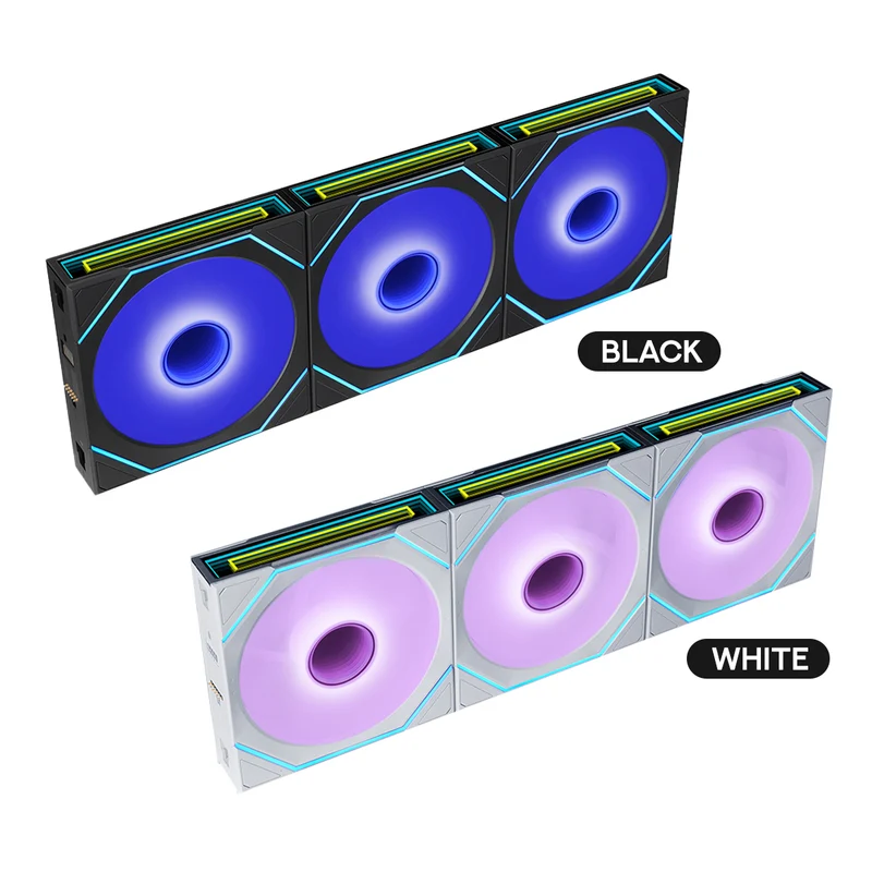 Lian Li Uni Fan SL Infinity Flex 120mm 3-in-1 Pack Cooling Fan (Black, White) (12SLIN1F3B, 12SLIN1F3W)