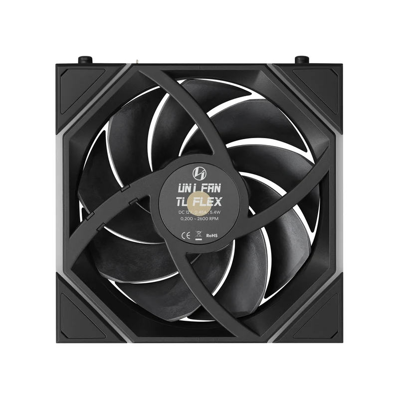 Lian Li Uni Fan TL Flex Reverse 120mm Single Cooling Fan (Black, White)