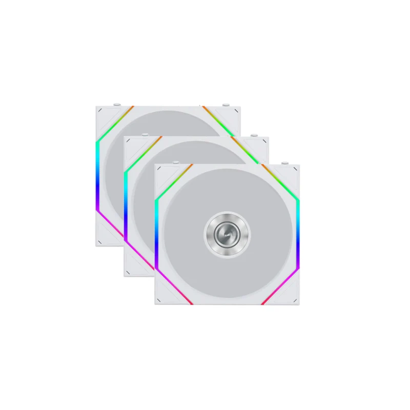 Lian Li Uni Fan TL Flex 120mm 3-in-1 Pack Cooling Fan (Black, White)