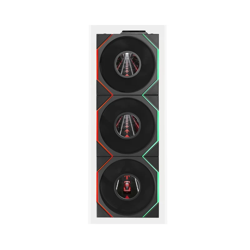 Lian Li Uni Fan TL LCD Flex Reverse 120mm 3-in-1 Pack Cooling Fan (Black, White) (12RTLLCD1F3B, 12RTLLCD1F3W)