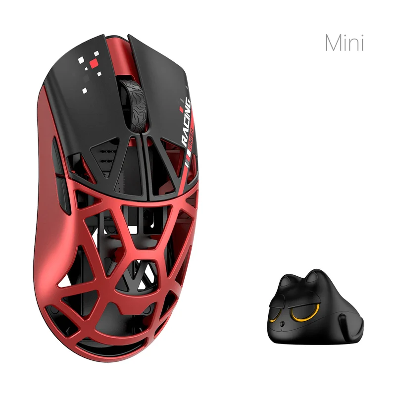 WLMouse Beast X Mini Pro 8K Magnesium Gaming Mouse (Blue/Orange, Red/Black)