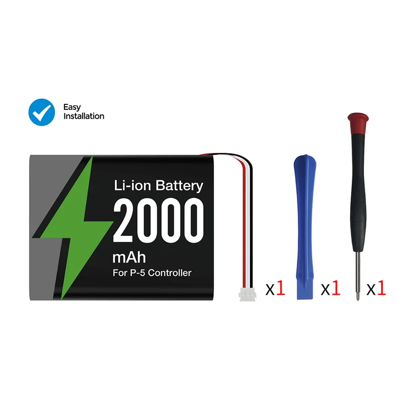 Dobe Li-ion 2000mAH Replacement Battery Pack for PS5 Controller TP5-5516