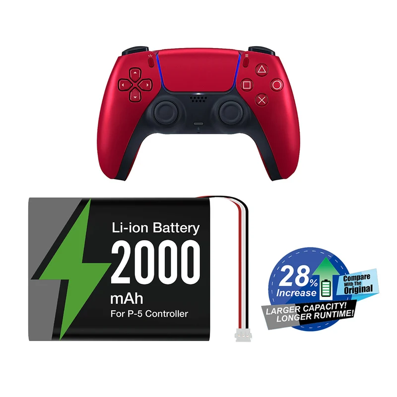 Dobe Li-ion 2000mAH Replacement Battery Pack for PS5 Controller TP5-5516