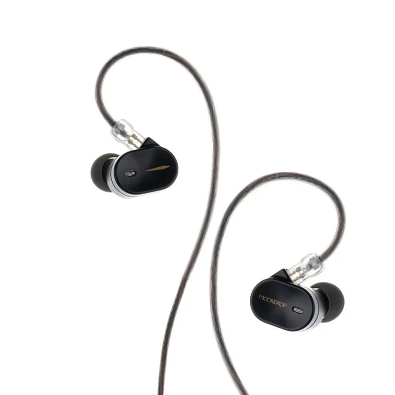 Moondrop CHU III High-Performance Dynamic Driver In-Ear Earphones (Black, Silver)