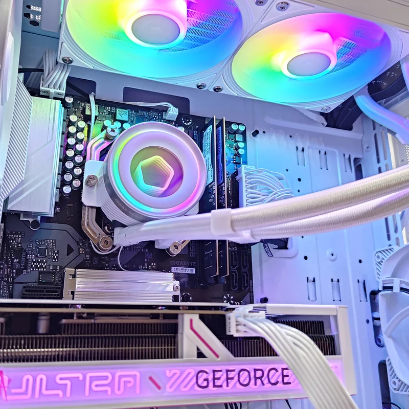 Aurora Air White Desktop Gaming PC | AMD Ryzen 7 8700F | 16GB (2x8GB) RAM | 1TB SSD | RTX 5060 Ti | Windows 11 Pro