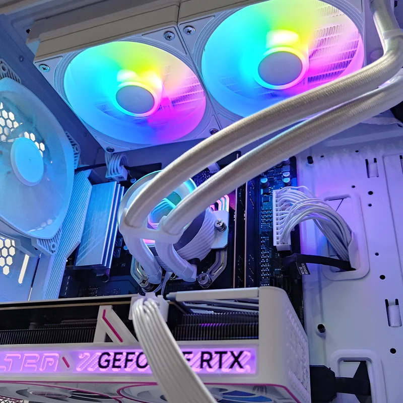 Aurora Air White Desktop Gaming PC | AMD Ryzen 7 8700F | 16GB (2x8GB) RAM | 1TB SSD | RTX 5060 Ti | Windows 11 Pro