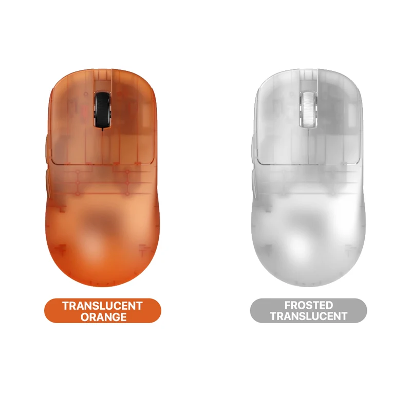 ATK Blazing Sky Zero Extreme Lightweight Wireless Gaming Mouse (Translucent Orange, Frosted Translucent)