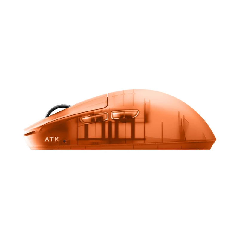 ATK Blazing Sky Zero Extreme Lightweight Wireless Gaming Mouse (Translucent Orange, Frosted Translucent)
