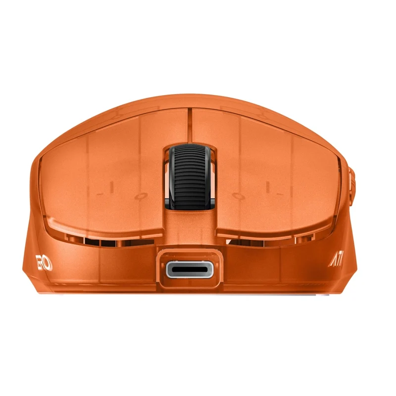 ATK Blazing Sky Zero Extreme Lightweight Wireless Gaming Mouse (Translucent Orange, Frosted Translucent)