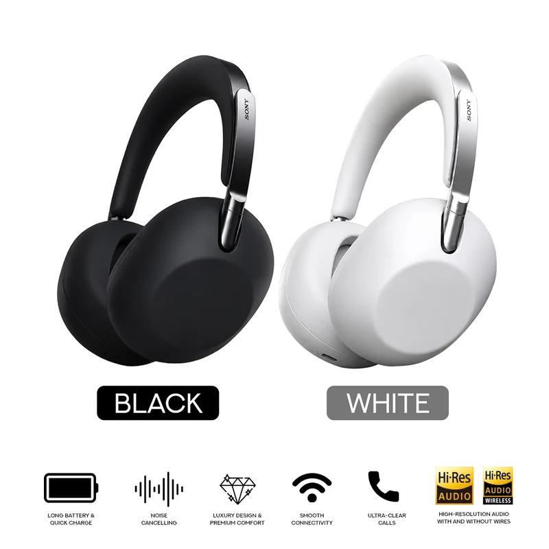 Sony 1000X The Collexion Wireless Noise Cancelling Bluetooth Headphones (Black, White)