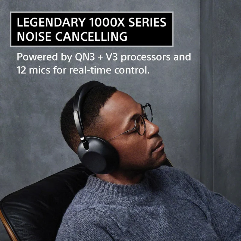 Sony 1000X The Collexion Wireless Noise Cancelling Bluetooth Headphones (Black, White)
