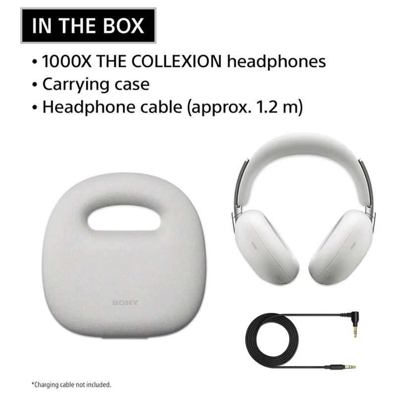 Sony 1000X The Collexion Wireless Noise Cancelling Bluetooth Headphones (Black, White)