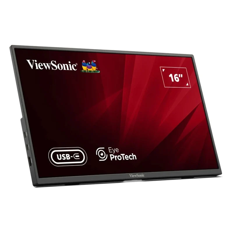 ViewSonic VA1650 16" FHD (1920X1080) 60Hz 7ms IPS USB-C Lightweight Portable Monitor With Tilt Adjustment