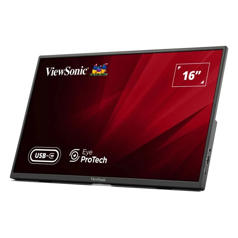 ViewSonic VA1650 16" FHD (1920X1080) 60Hz 7ms IPS USB-C Lightweight Portable Monitor With Tilt Adjustment